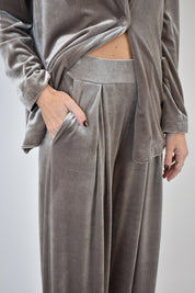 Pantalone velluto elastico