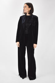 Pantalone velluto elastico