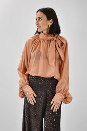 Camicia fiocco tencell