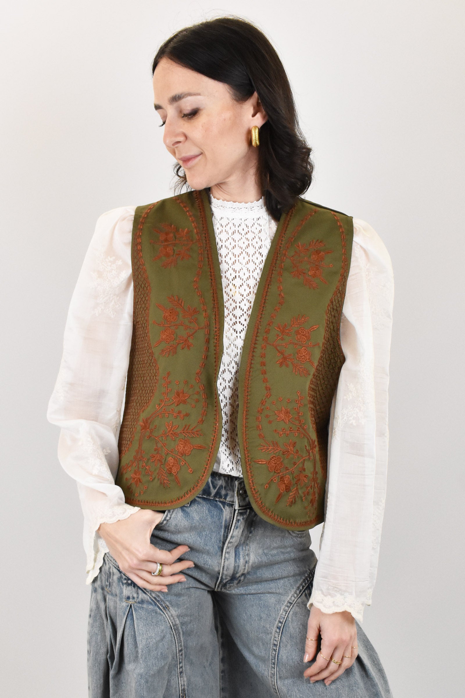 Gilet ricamato