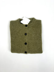 foto indossata frontale di cardigan Vicolo verde, cardigan modello M55195F