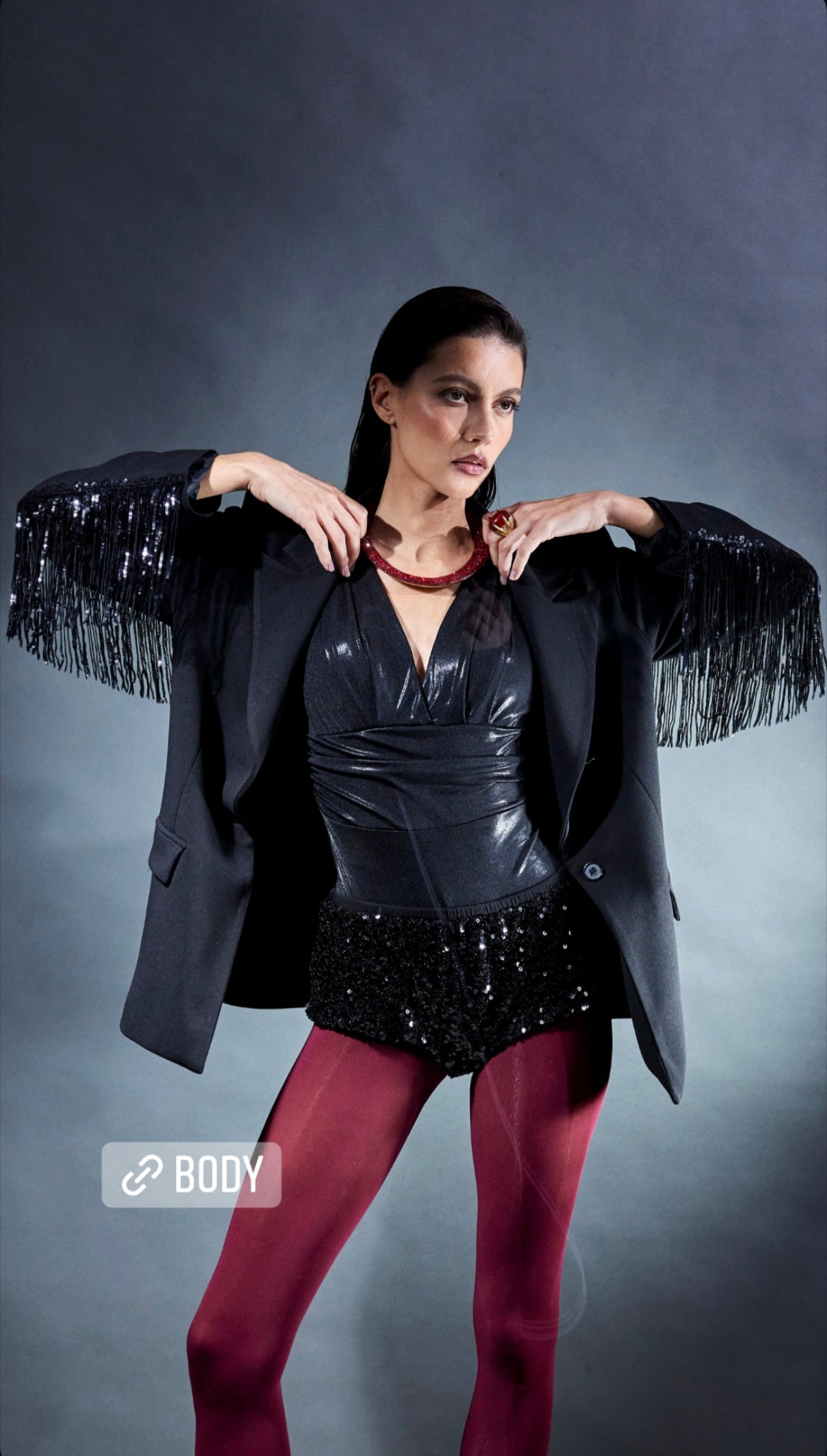 Coulette con pailettes