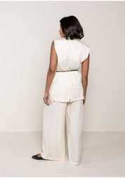 Pantalone ampio pinces