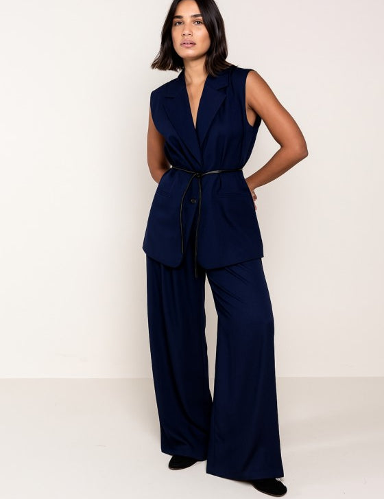 Pantalone ampio pinces