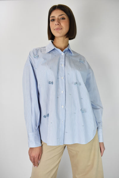 Camicia righe fiocchetti