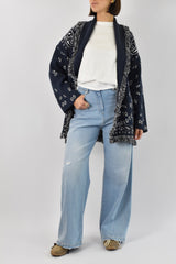 Jeans wide leg vita alta