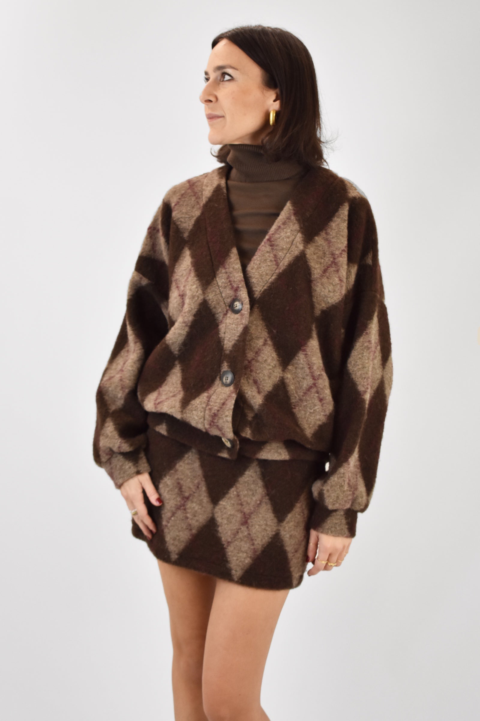 Minigonna quadri mistolnana