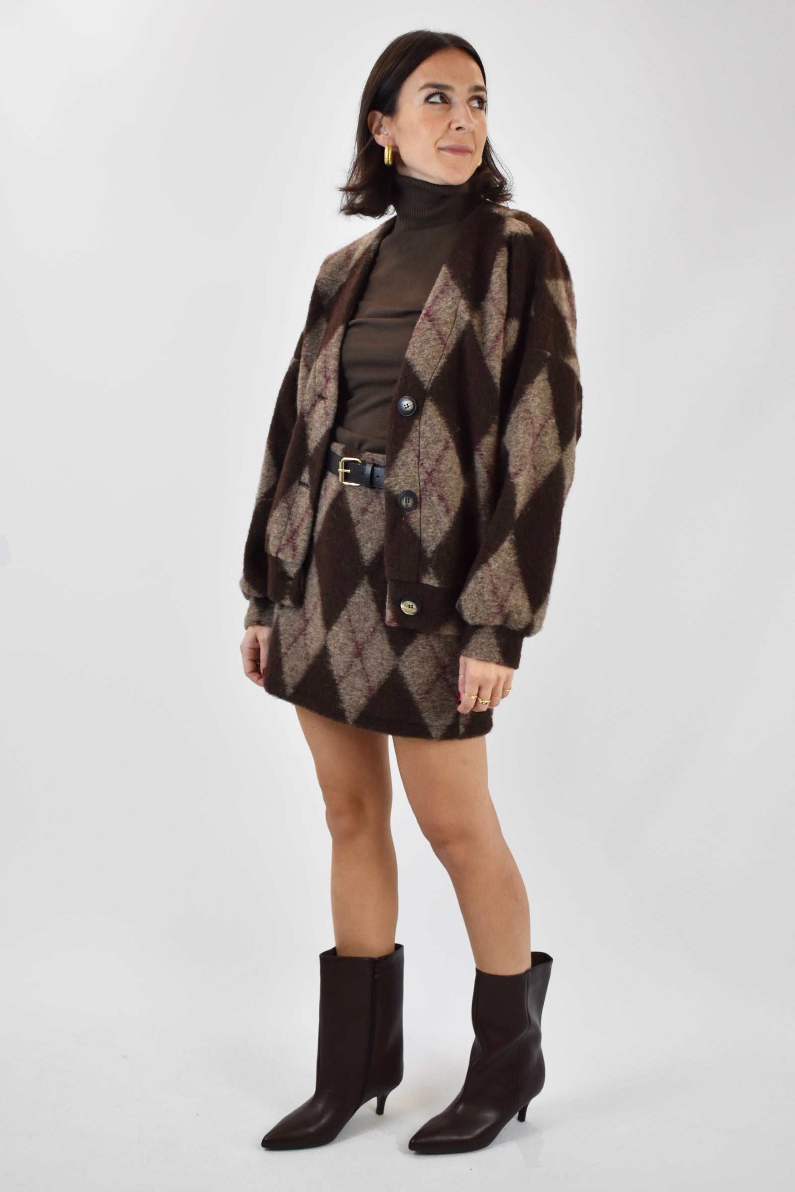 Minigonna quadri mistolnana