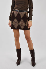 Minigonna quadri mistolnana