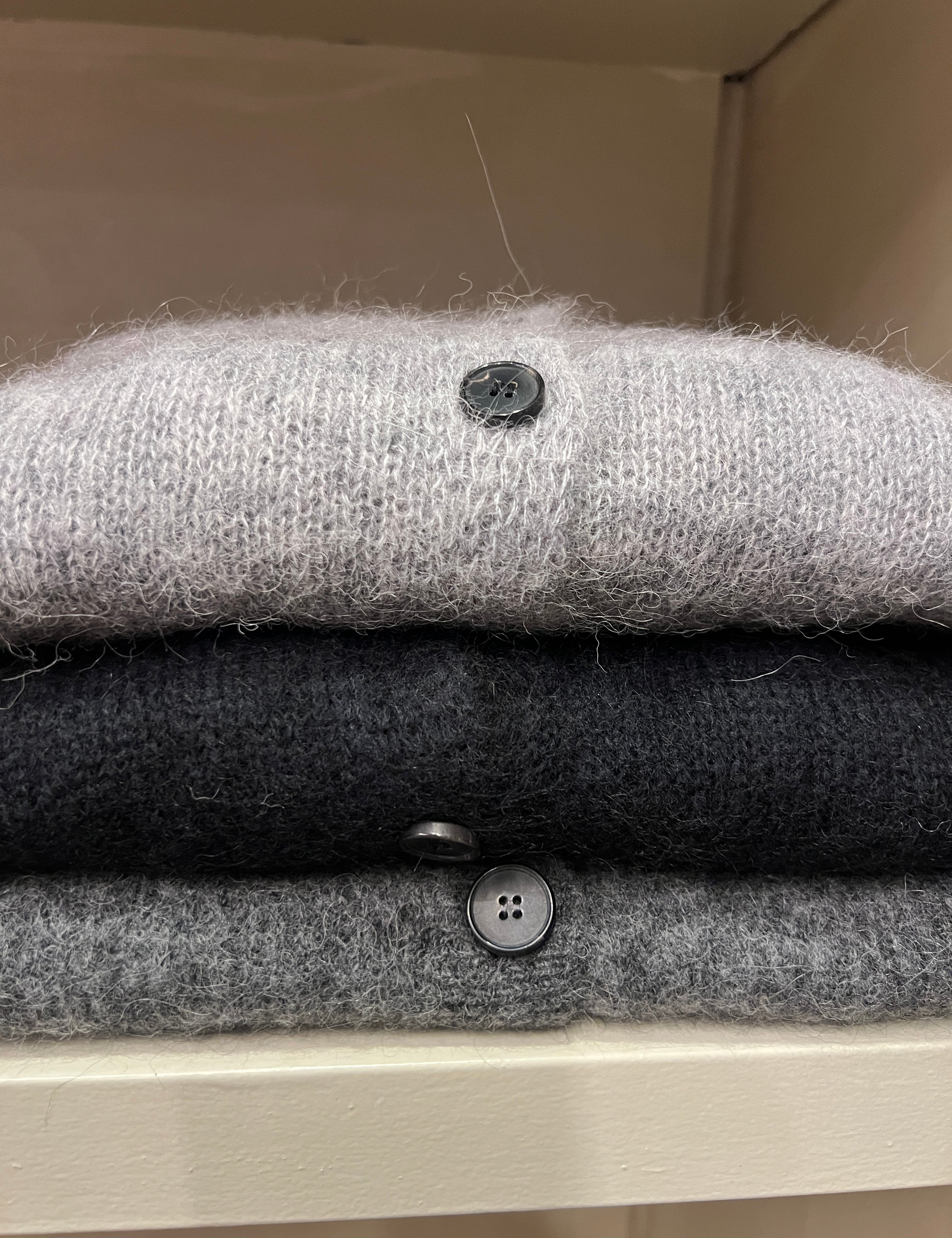 Cardigan misto lana e alpaca