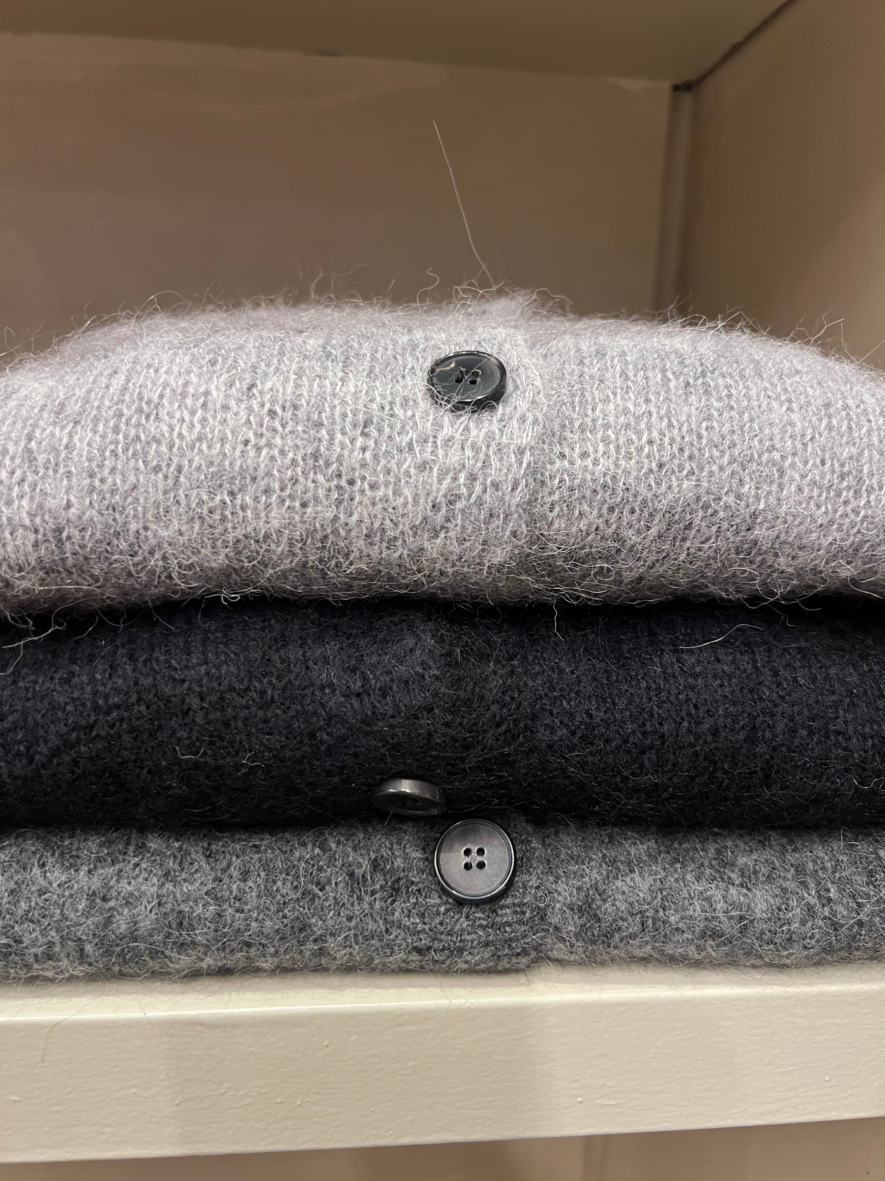 Cardigan misto lana e alpaca