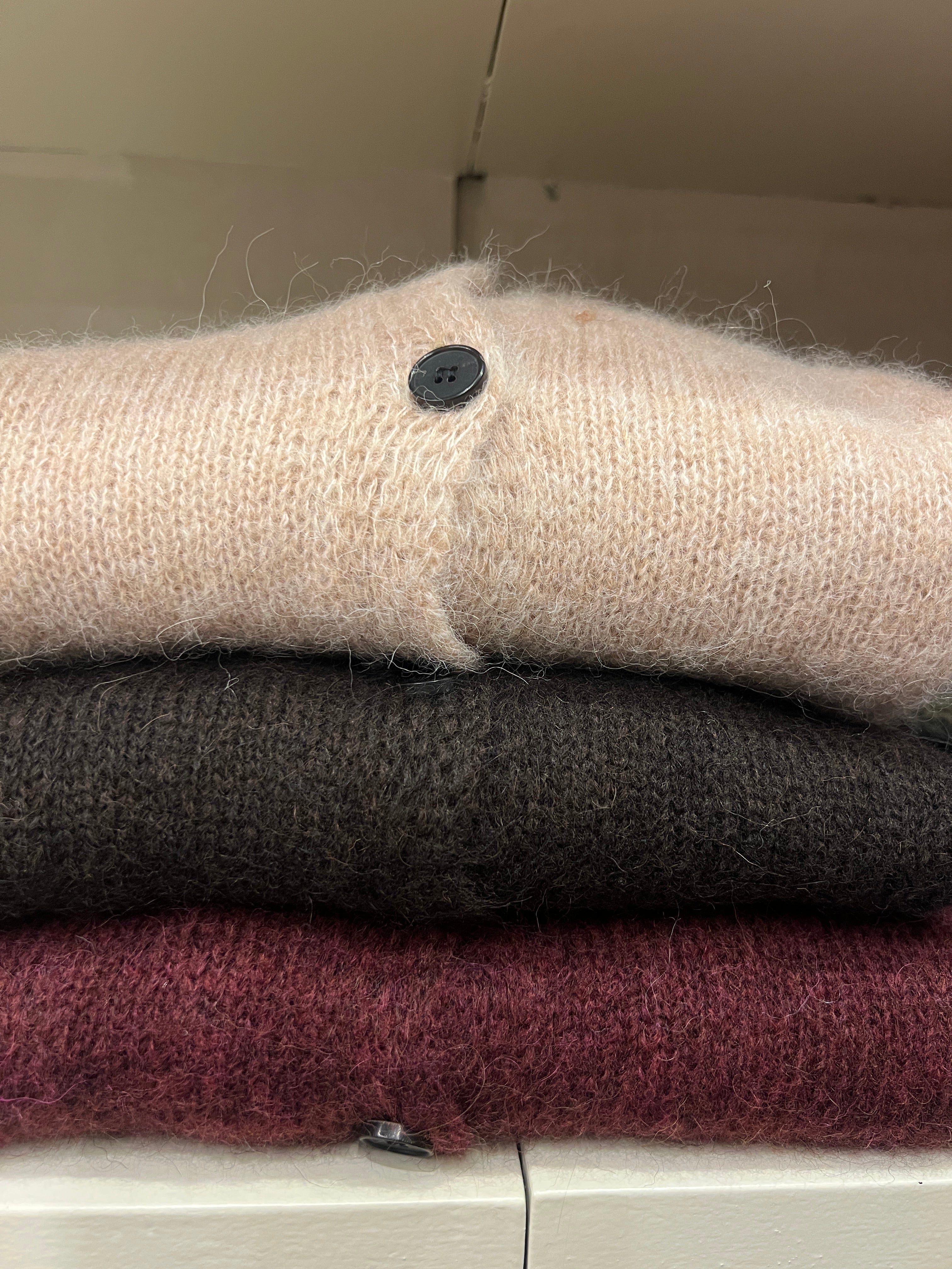 Cardigan misto lana e alpaca