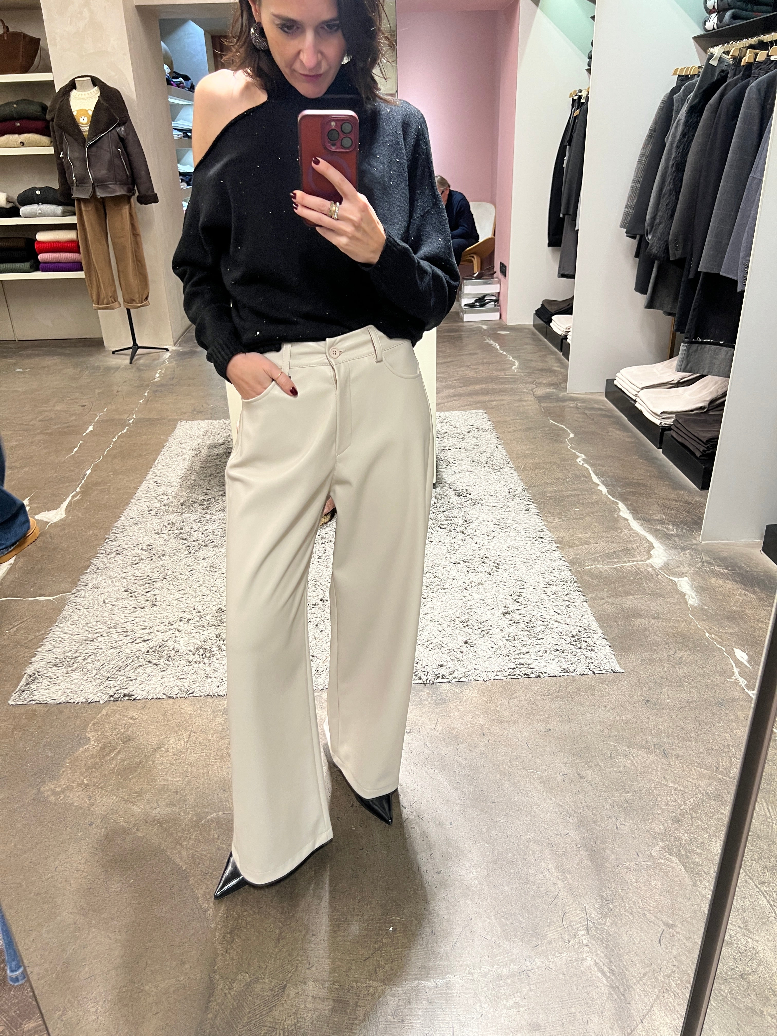 Pantalone GIUSY ecopelle