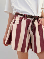 Short farfalla riga