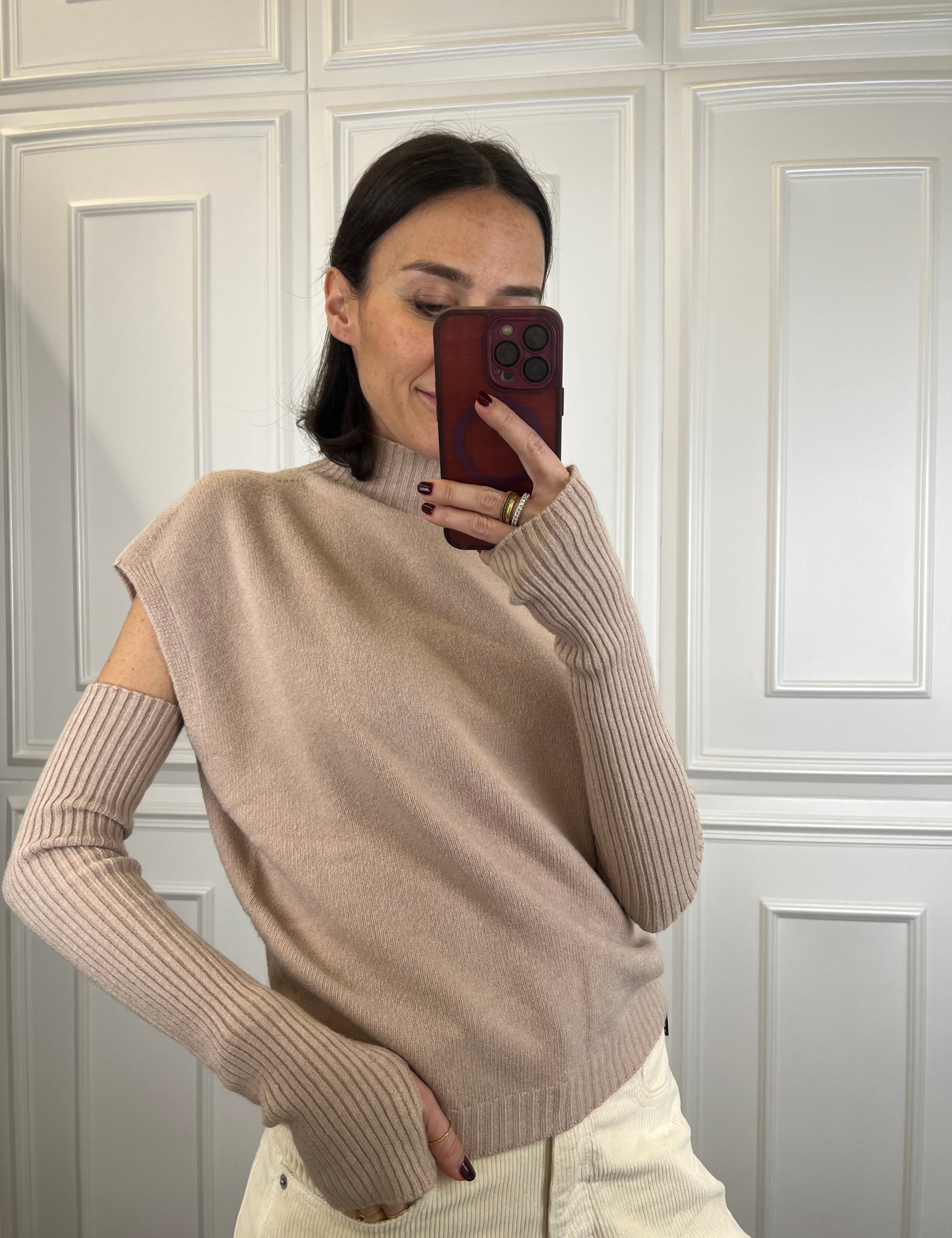 Maglia con manicotti