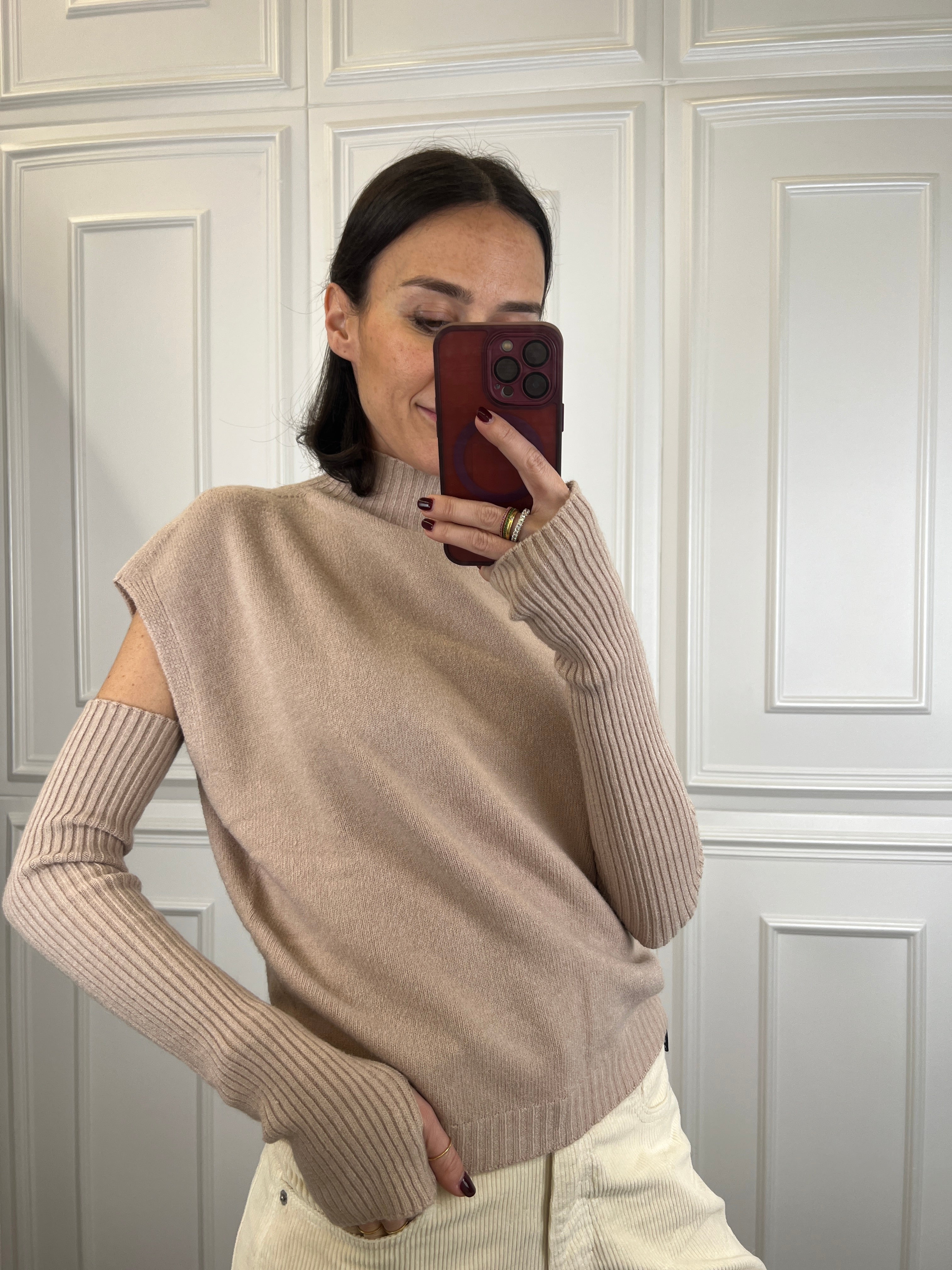 Maglia con manicotti