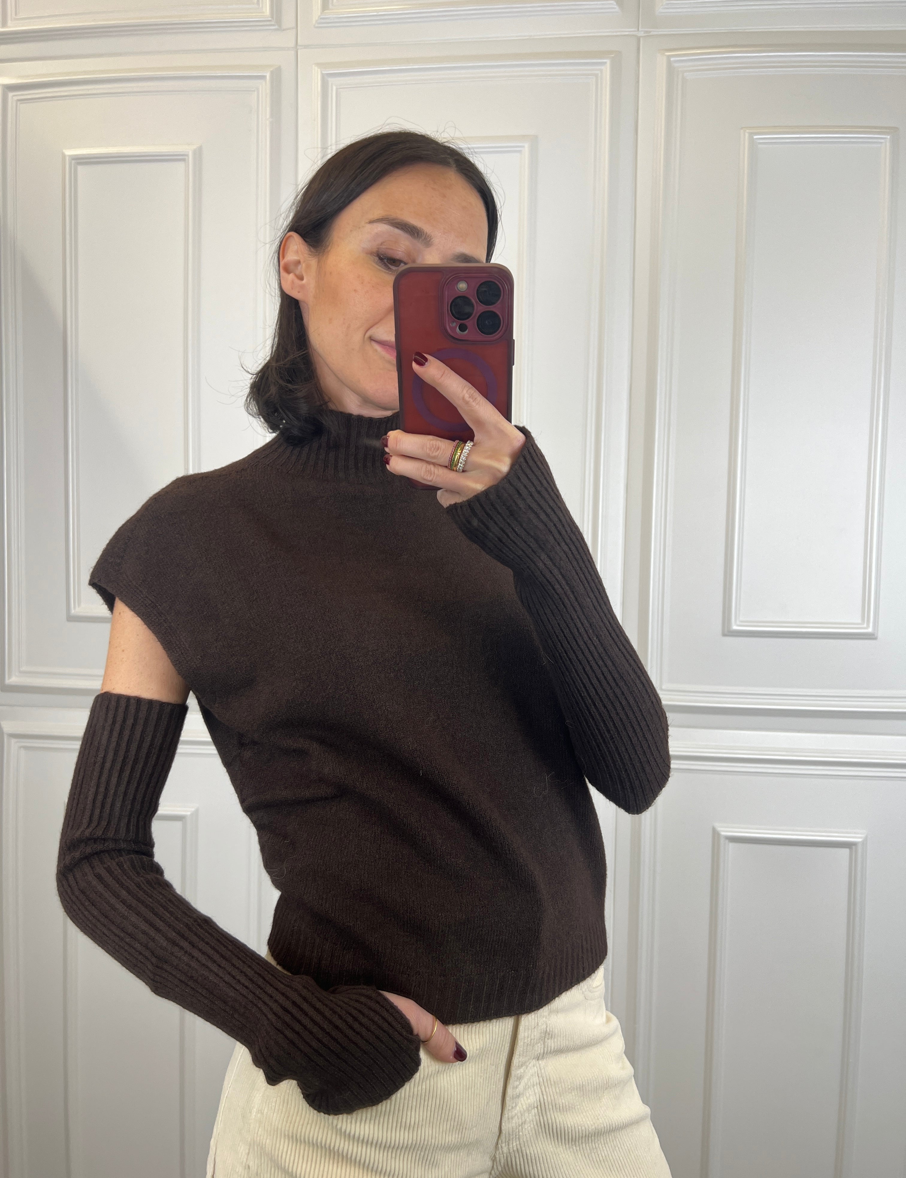 Maglia con manicotti