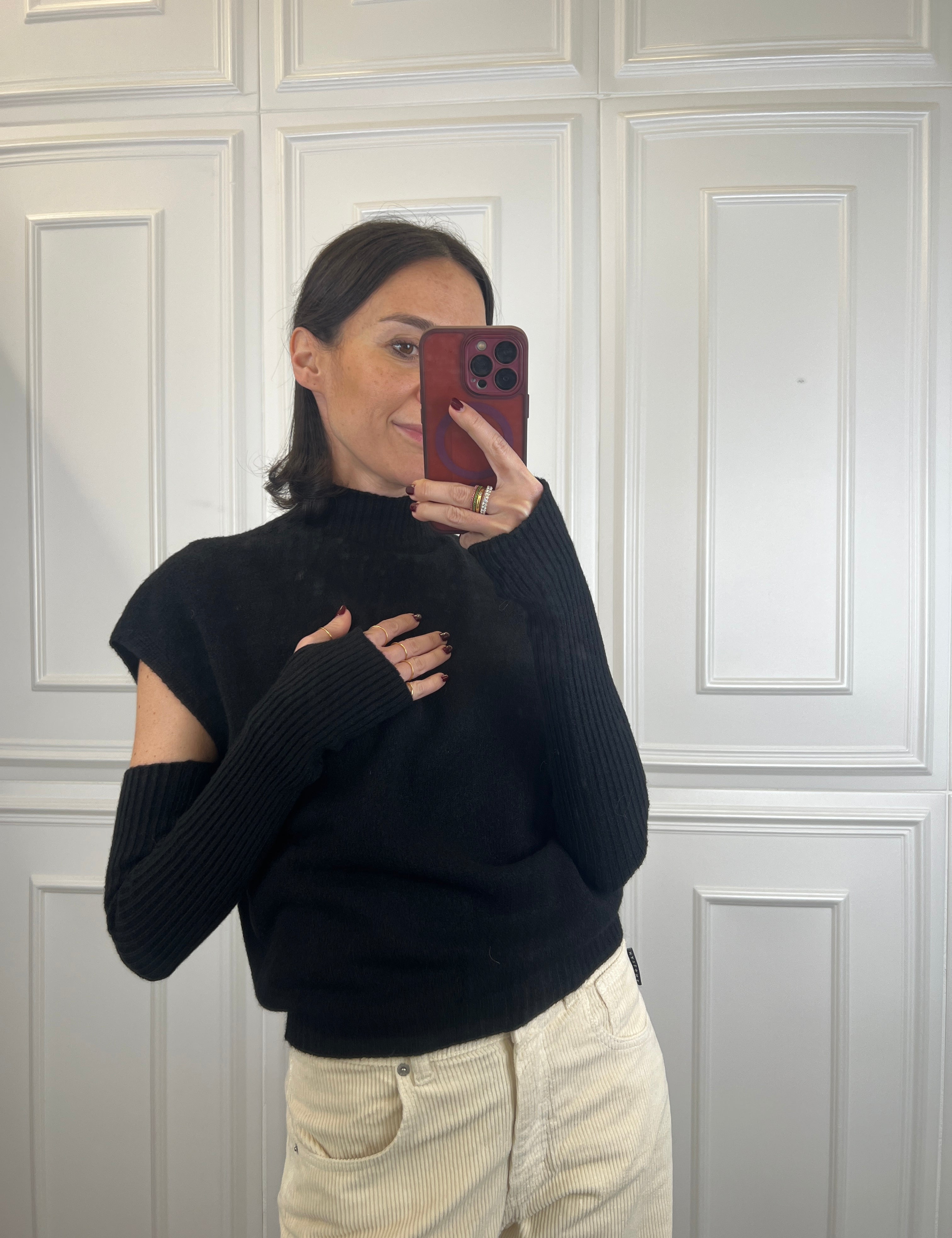 Maglia con manicotti