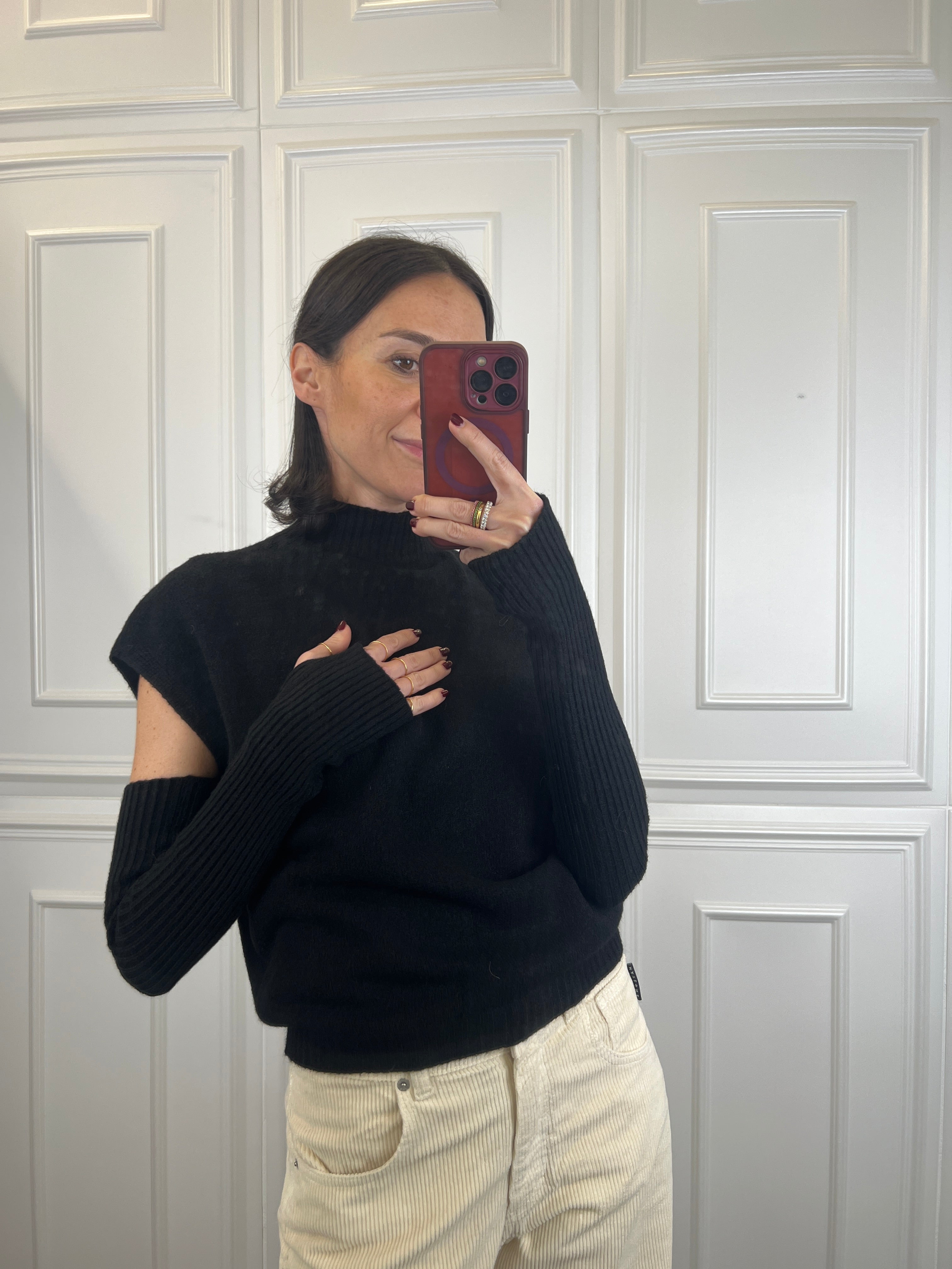 Maglia con manicotti