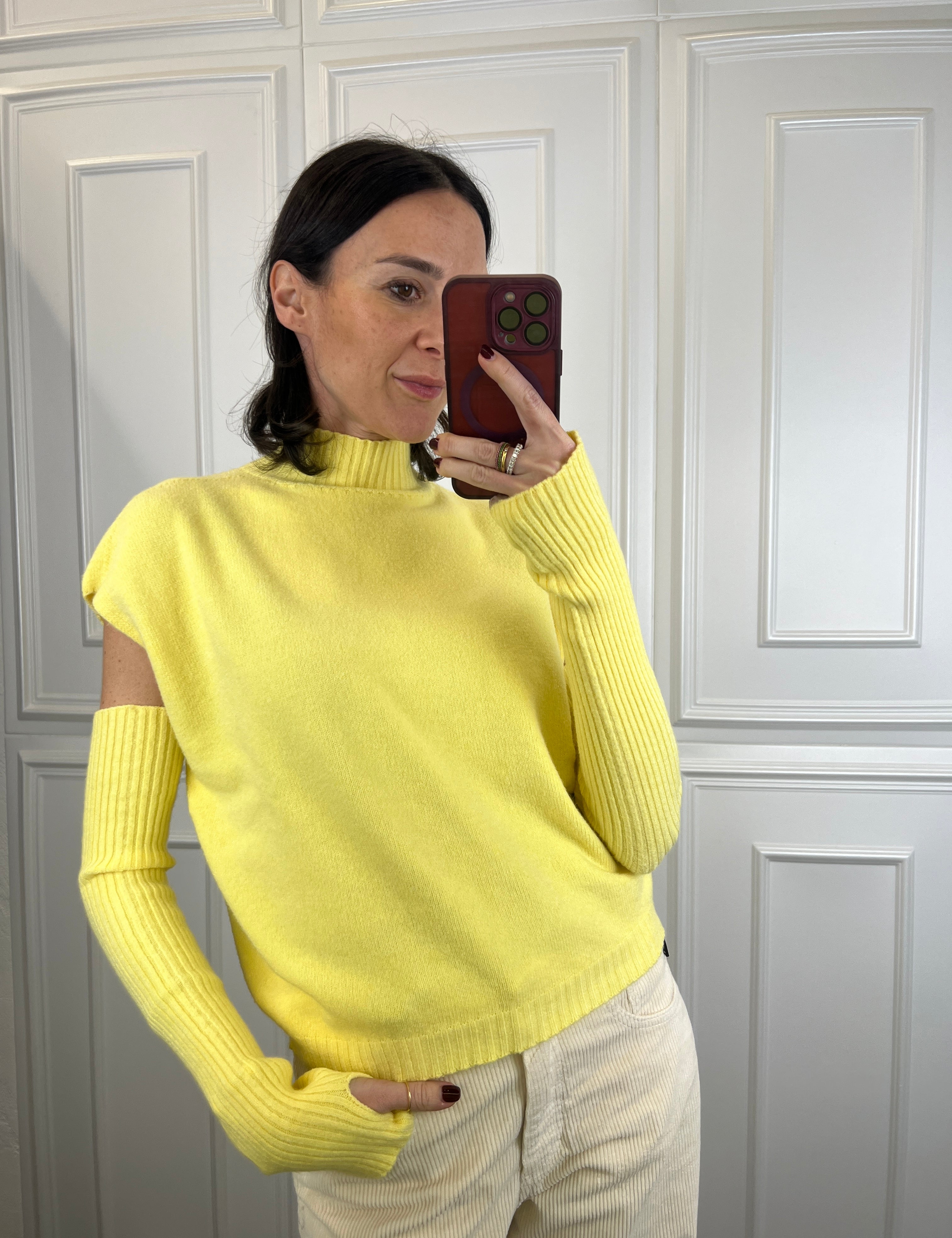 Maglia con manicotti