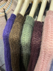 Maglia girocollo mohair