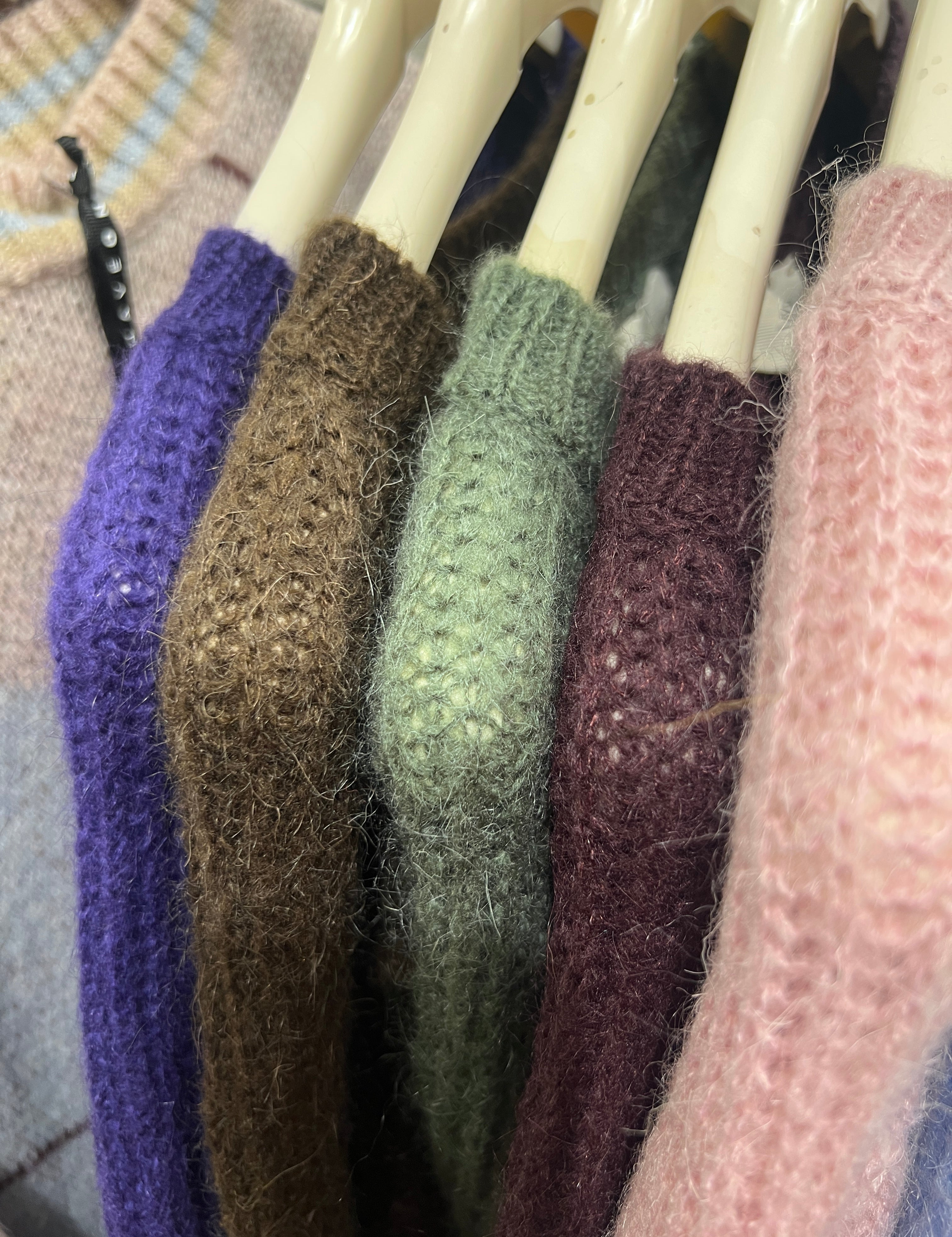 Maglia girocollo mohair