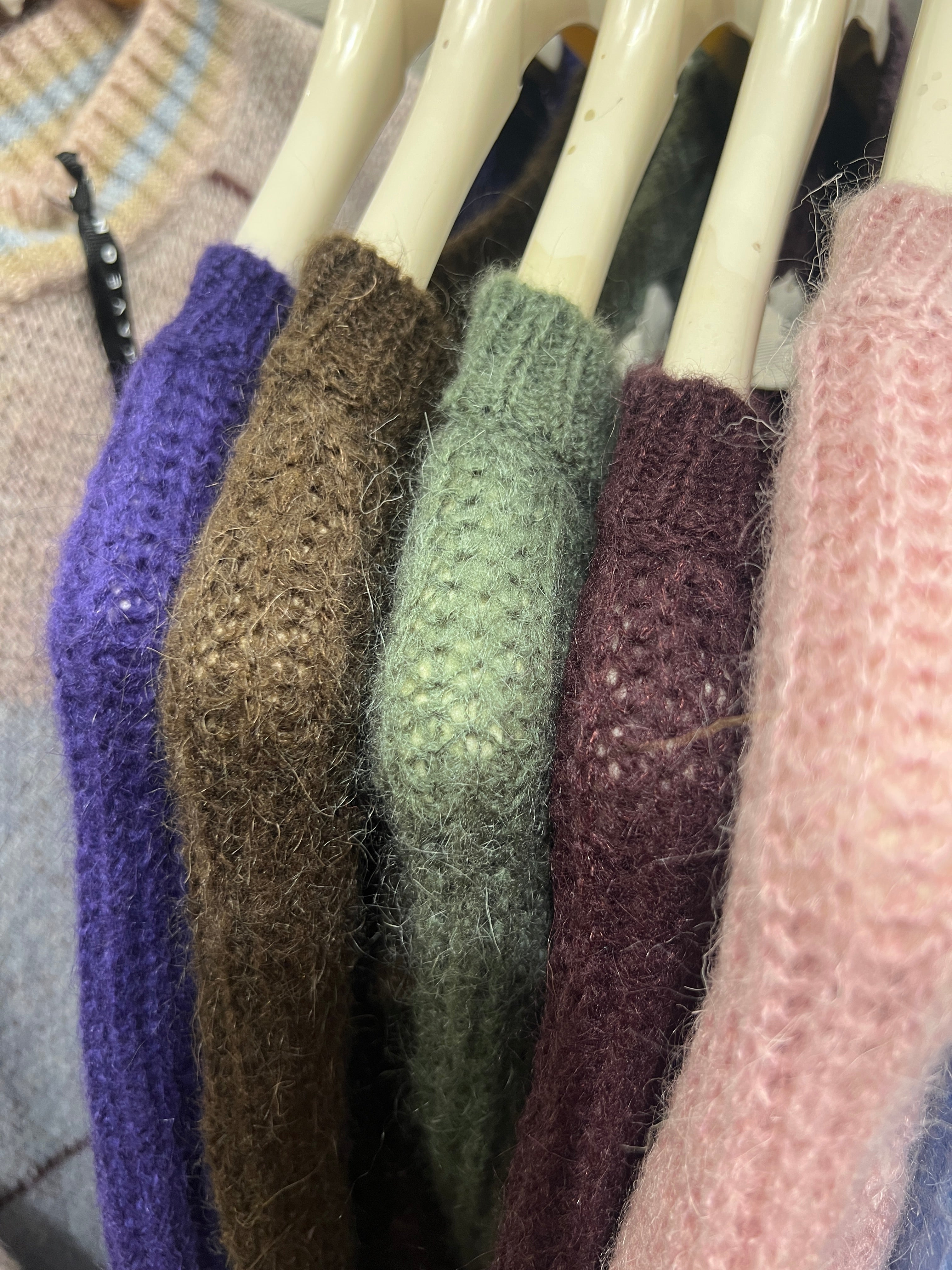 Maglia girocollo mohair