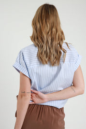 Camicia righine e paillettes