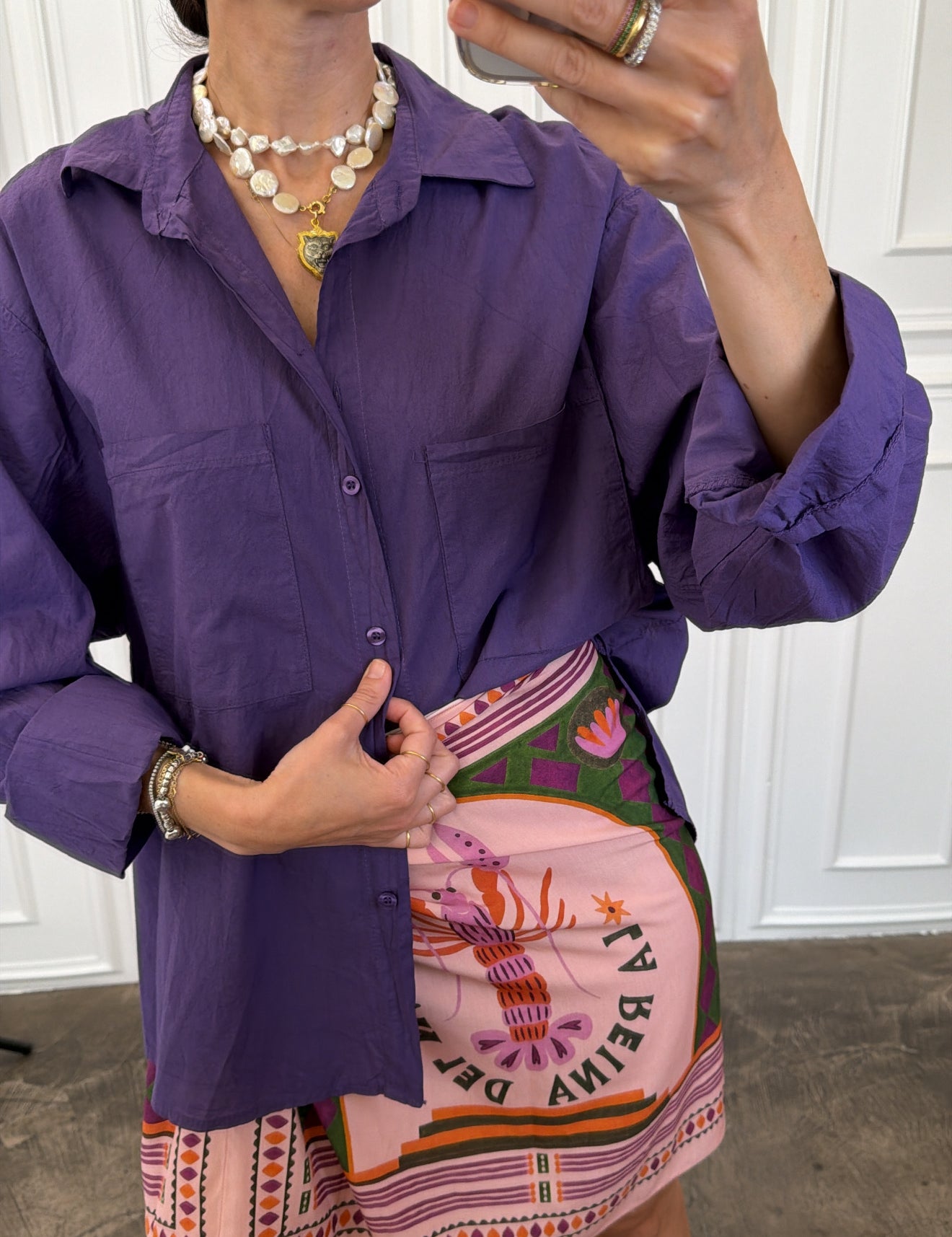 Camicia over con tasche
