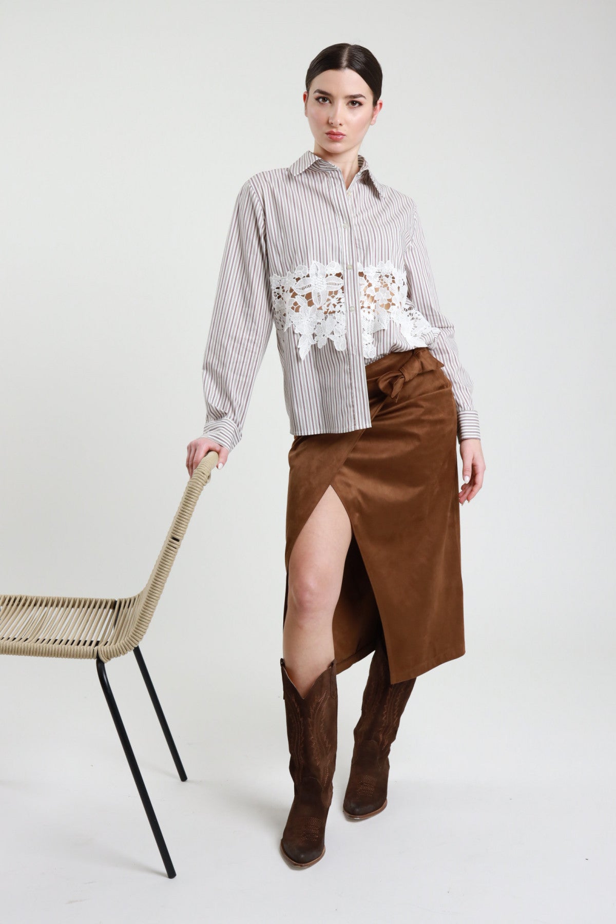 Gonna ecodainetto con fiocco