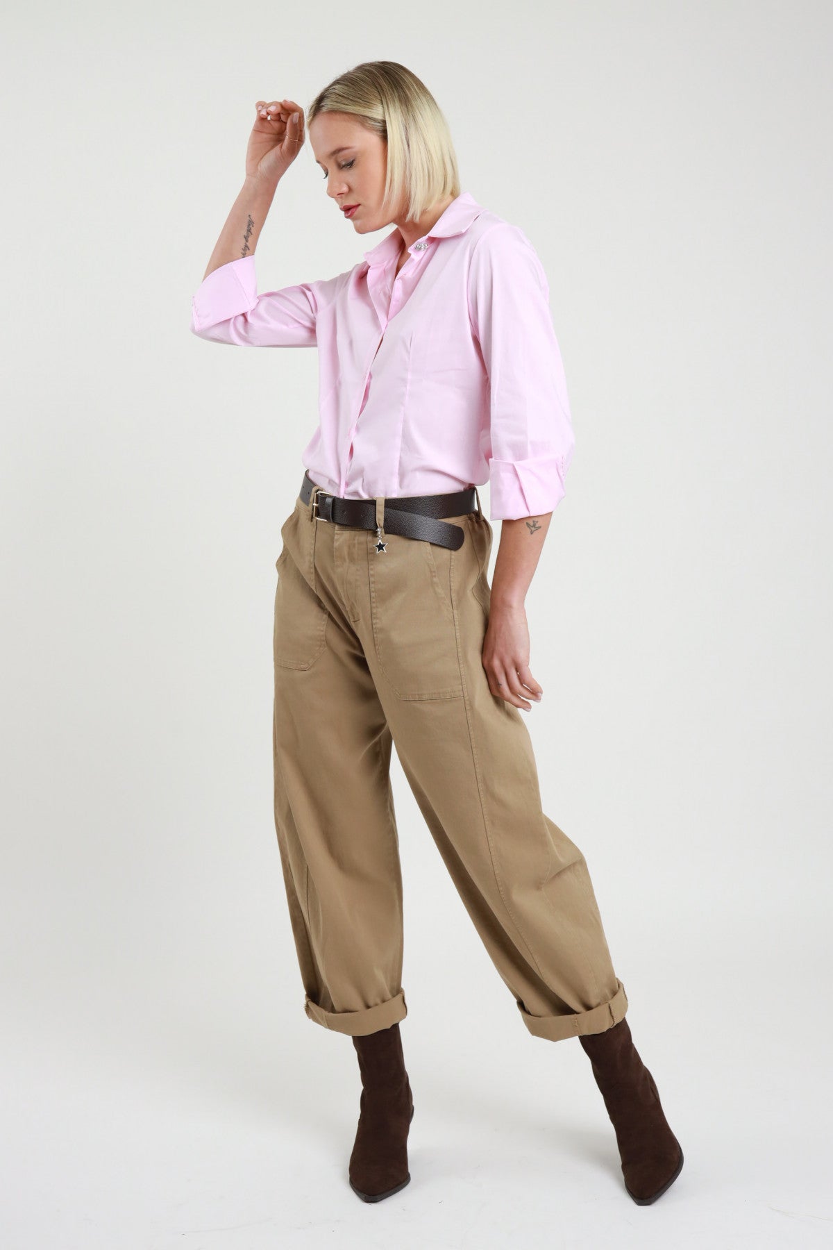 Pantalone ovetto con cintura