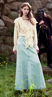 Longuette sirena denim