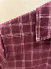 Camicia quadri vellutino