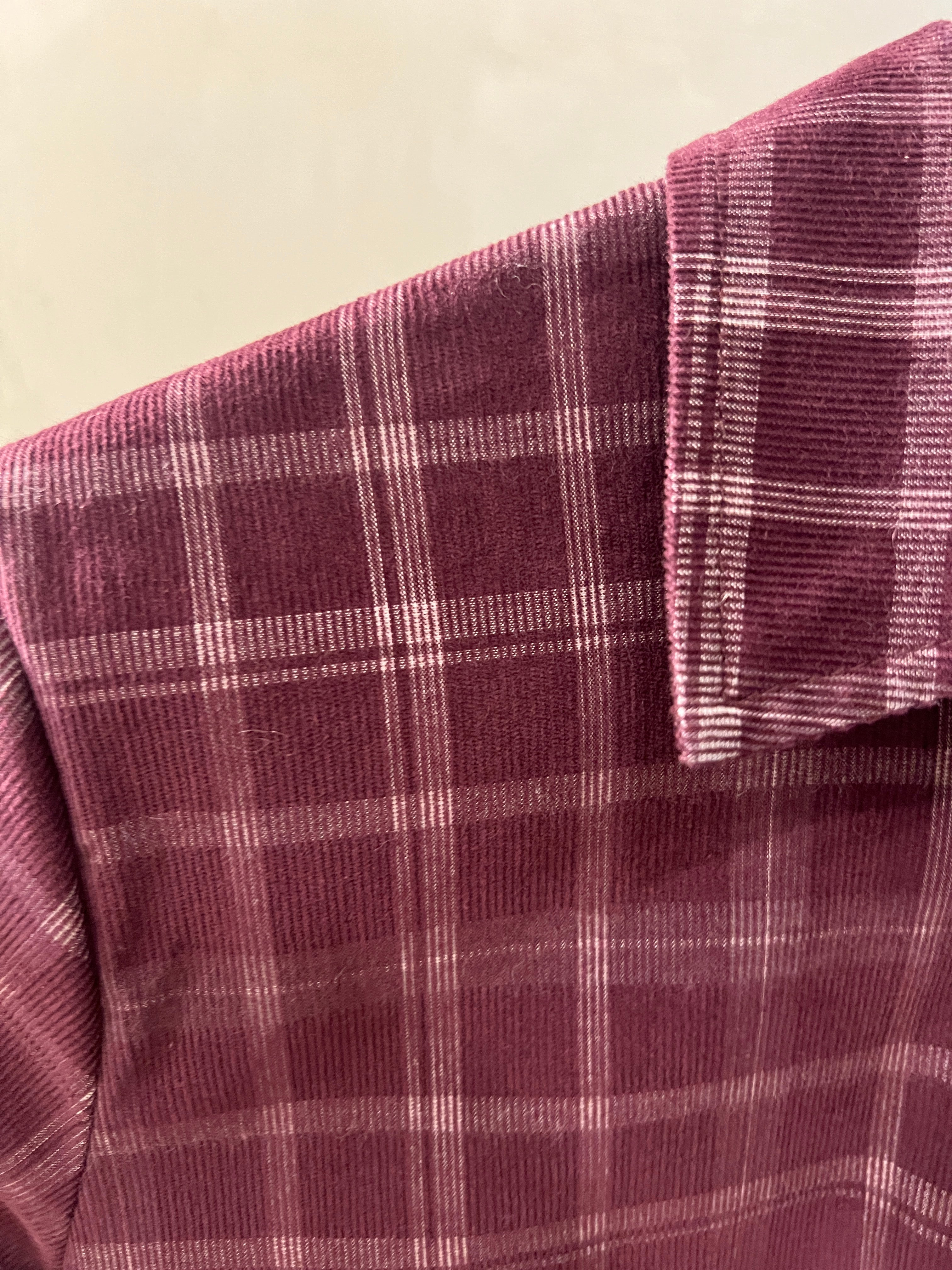 Camicia quadri vellutino