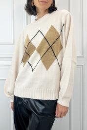 Maglia girocollo rombi