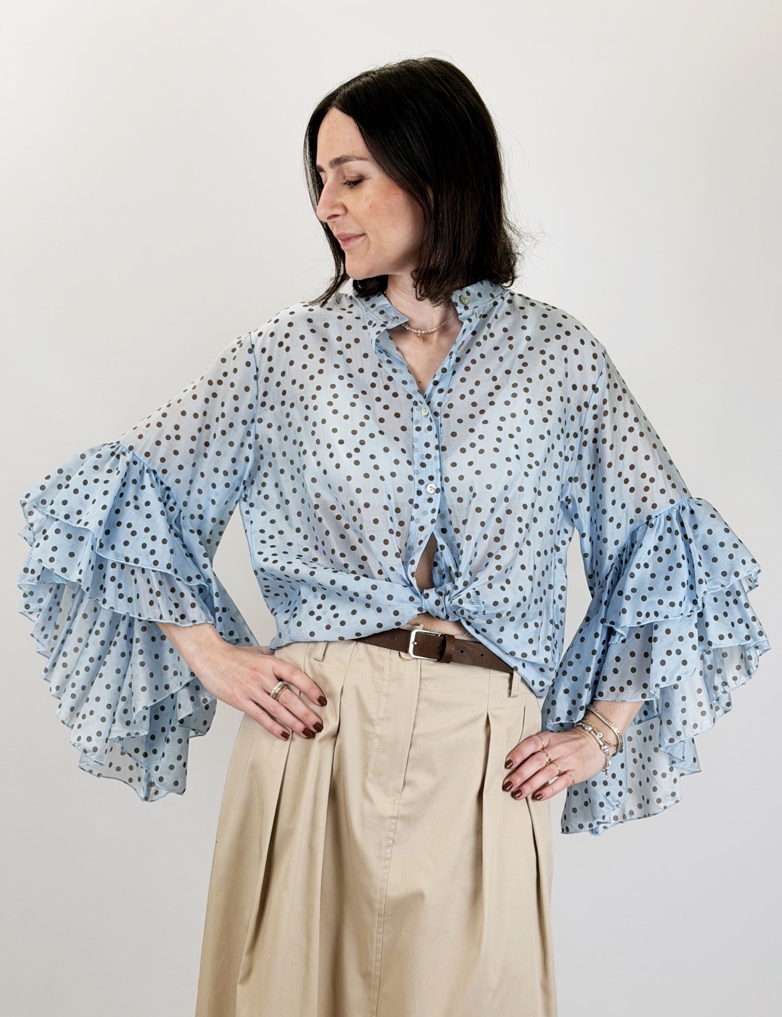 Camicia pois manica gale