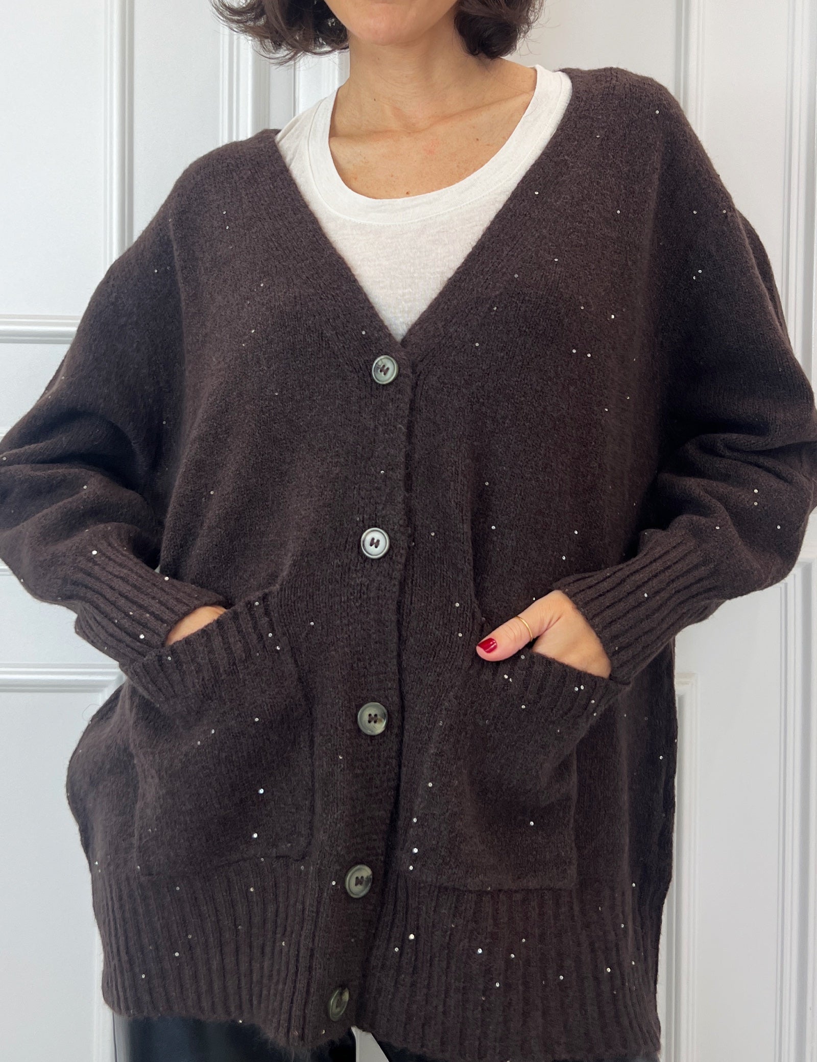 Cardigan paillettes