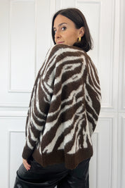 Maglia jaquard animalier