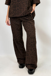 Pantalone felpa maculato