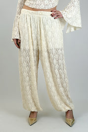 Pantalone pizzo con elastico