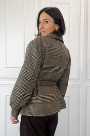 Giacca scozzese maxi revers