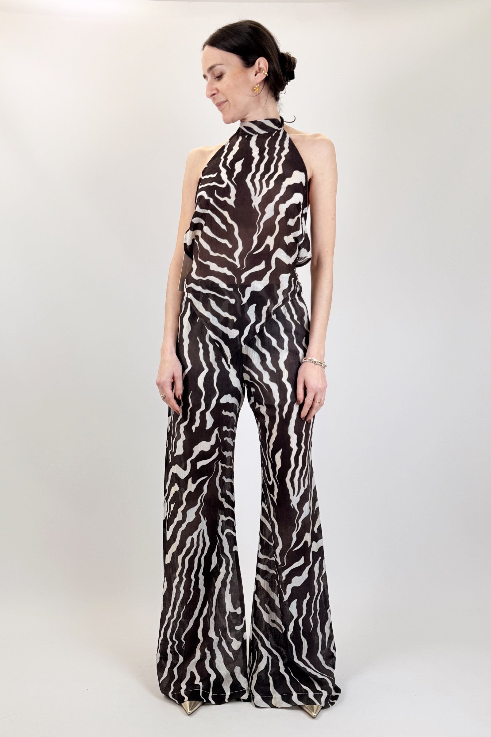 Pantalone zebrato zampa