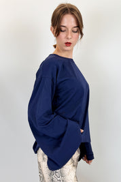 T-shirt manica a campana