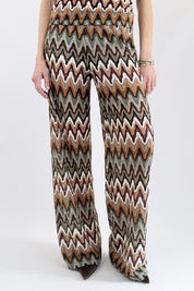 Pantalone fantasia in maglia