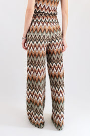 Pantalone fantasia in maglia