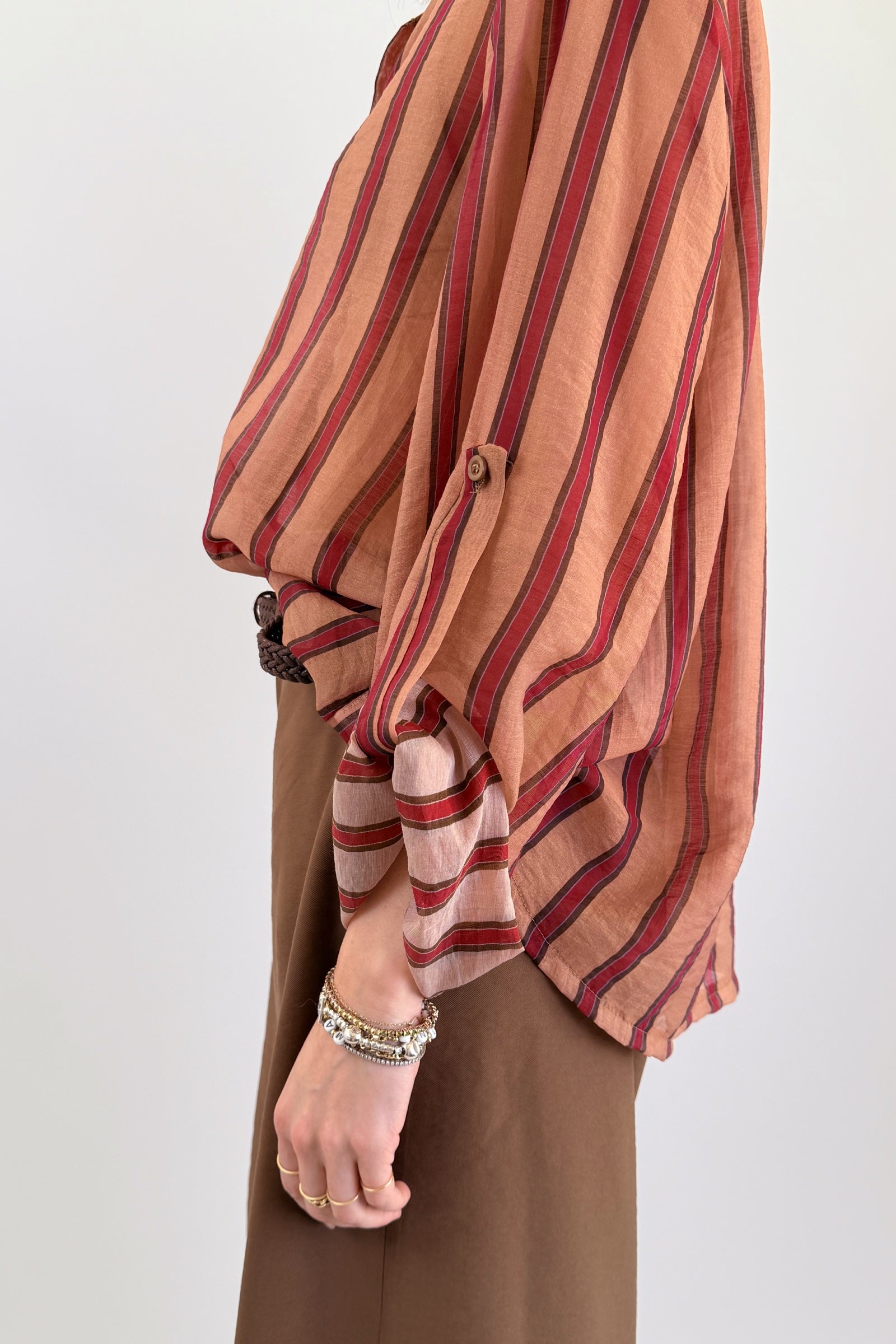 Camicia over righe