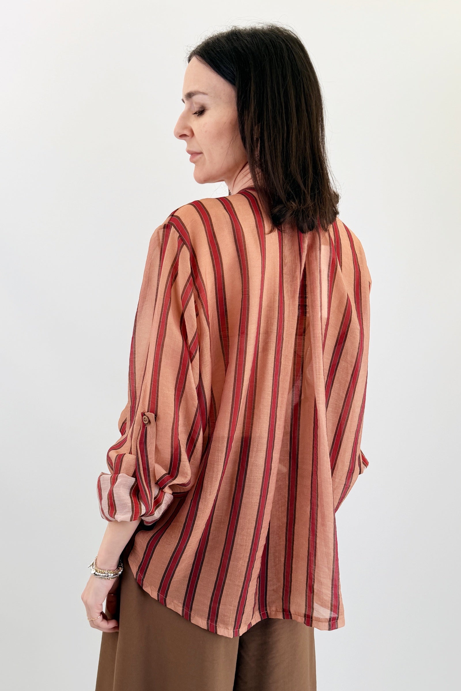 Camicia over righe