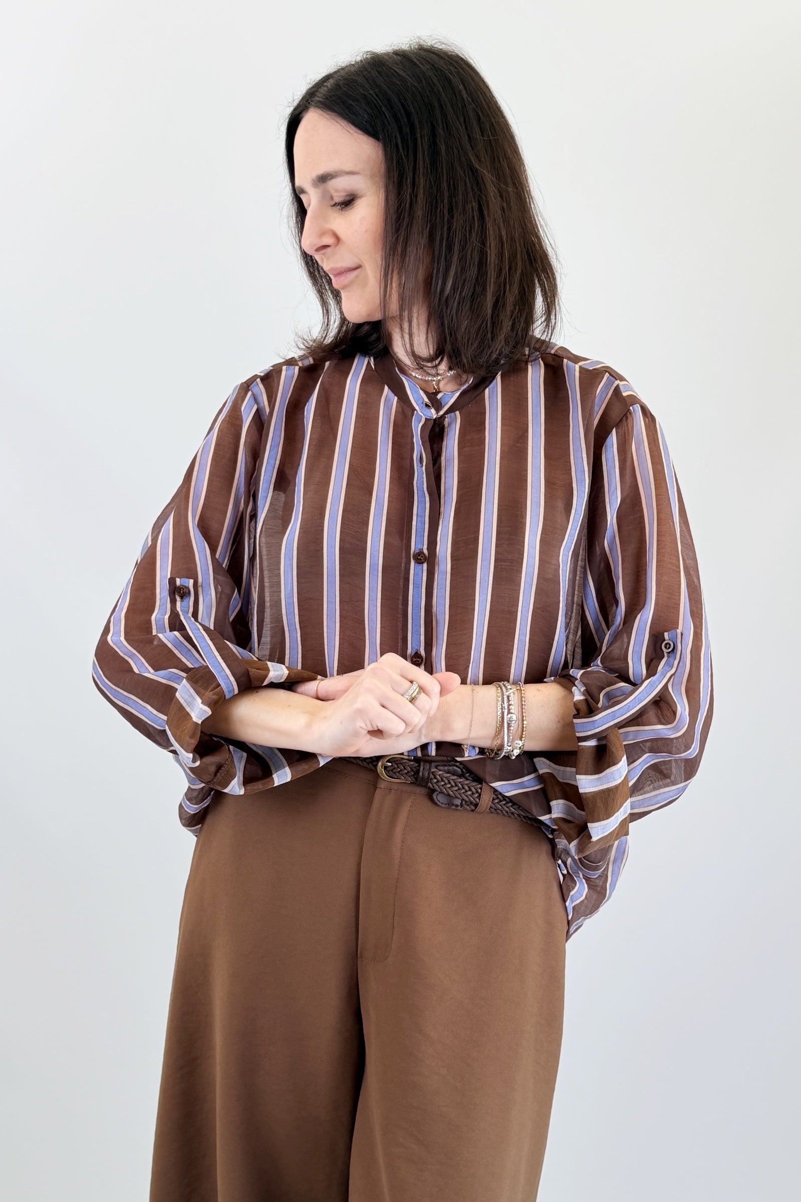 Camicia over righe