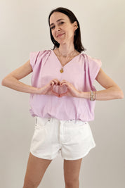 Maglia a palloncino in cotone
