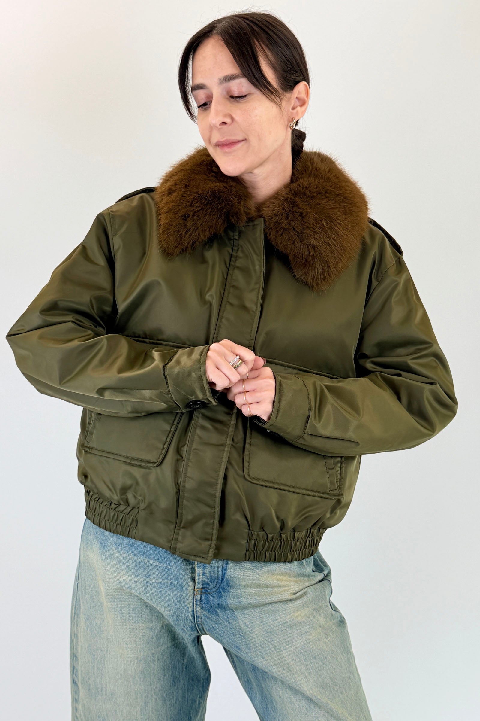 Parka piumino corto